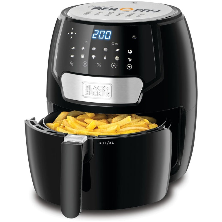 Black+Decker Digital Aerofry Air Fryer, 1500 Watt, 4 Liters – AF4037 Black+Decker Digital Aerofry Air Fryer, 1500 Watt, 4 Liters – AF4037